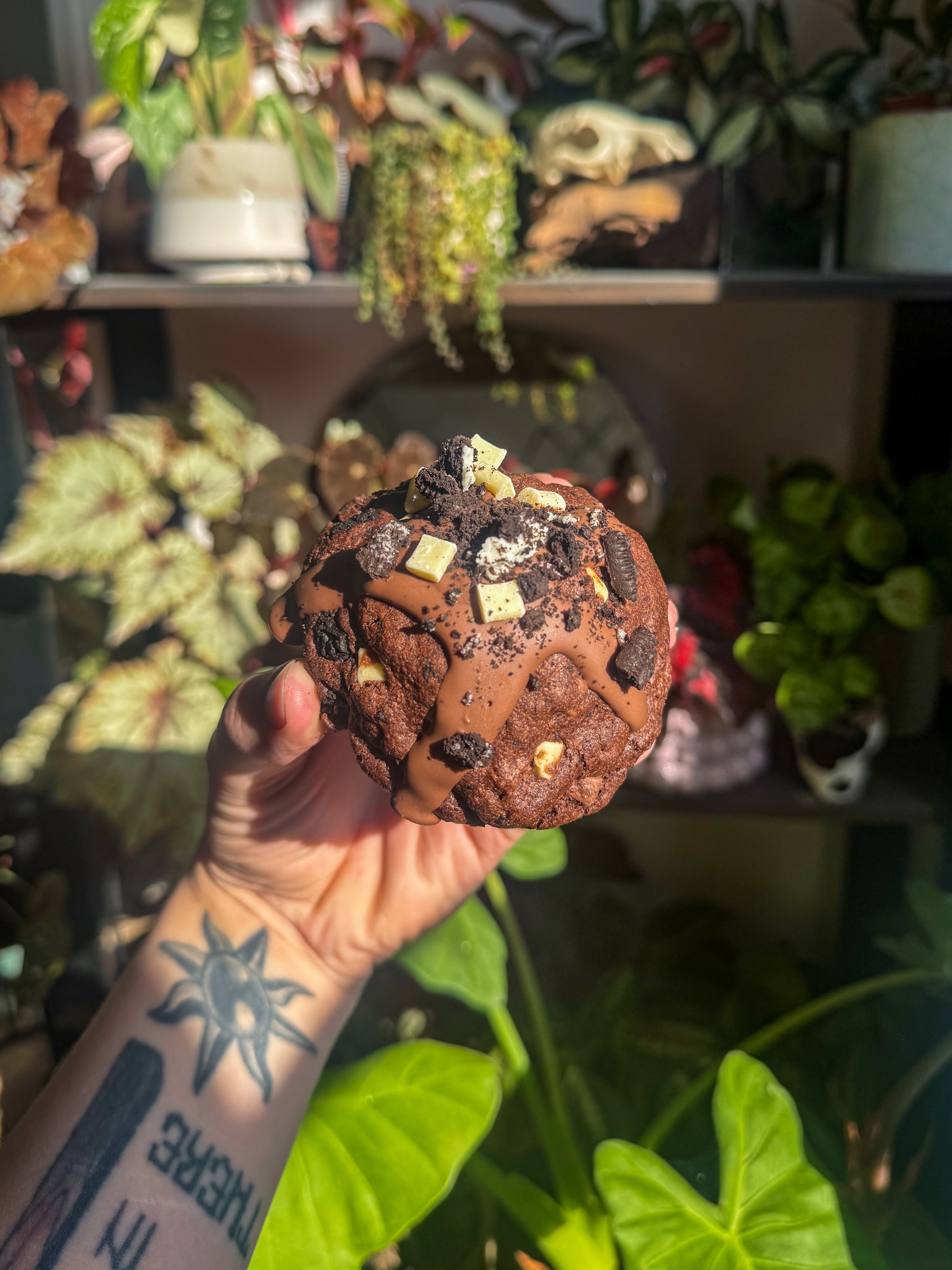 Triple choc oreo cookie