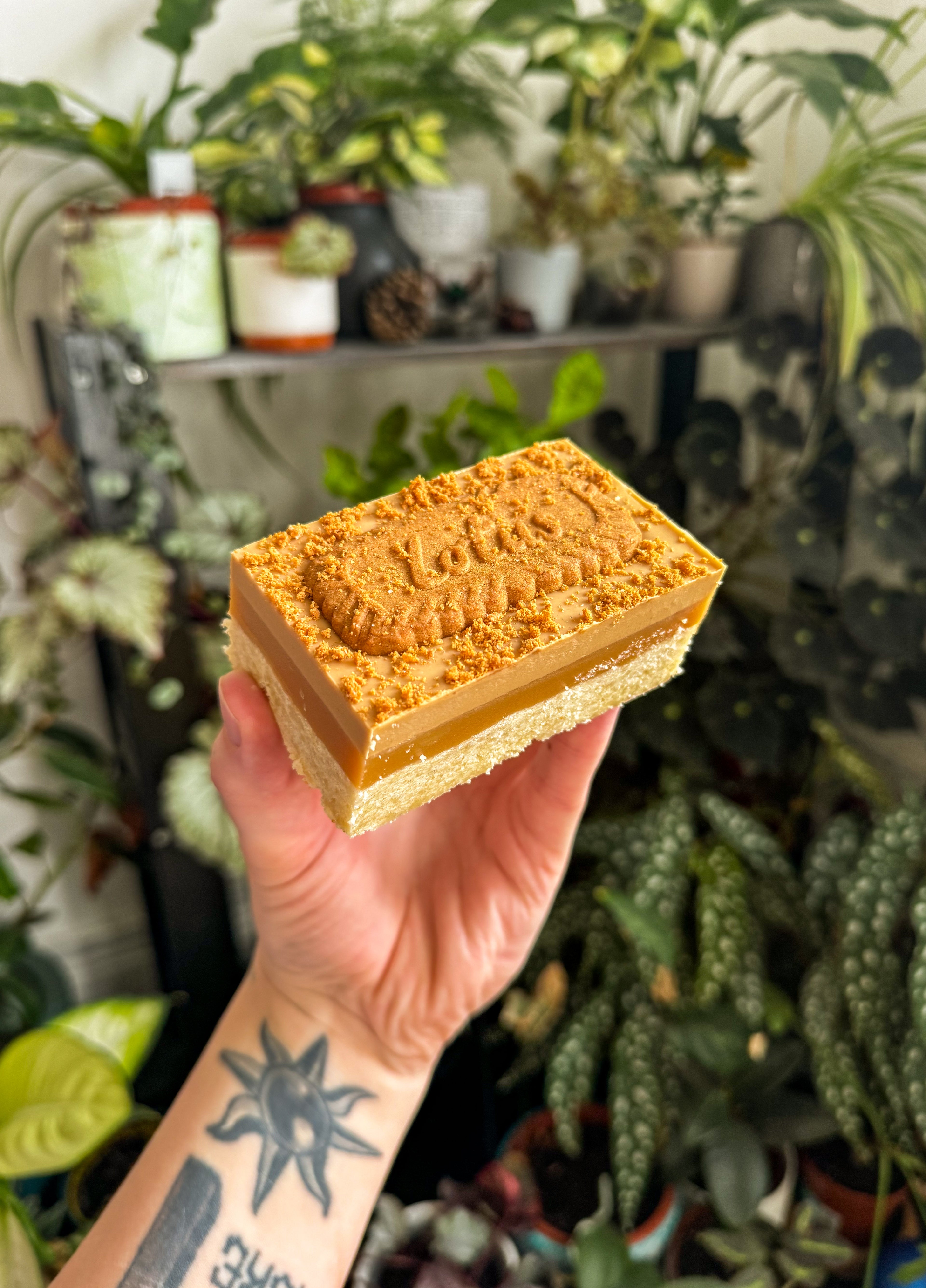 Biscoff millionaire’s shortbread