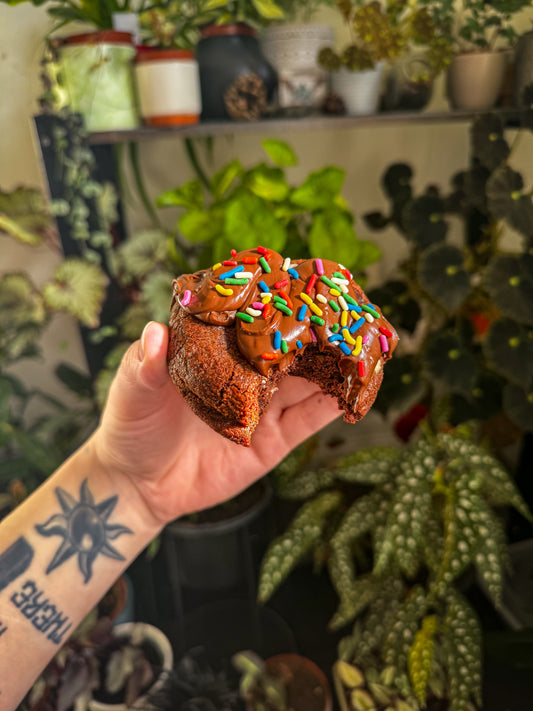 Choccy birthday cake cookie (vg)