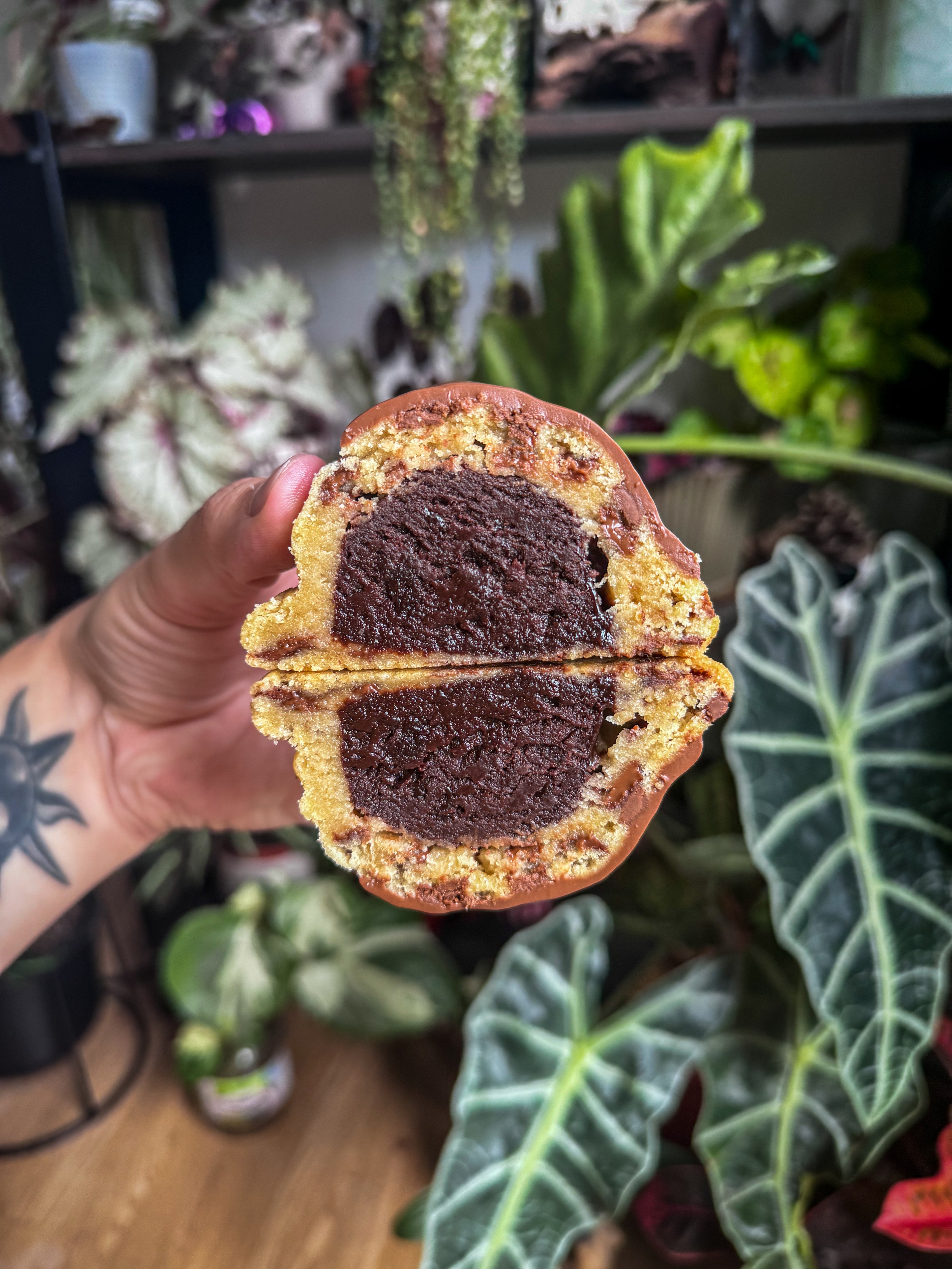 Brownie stuffed cookie (vg)