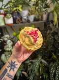 Raspberry & pistachio cookie