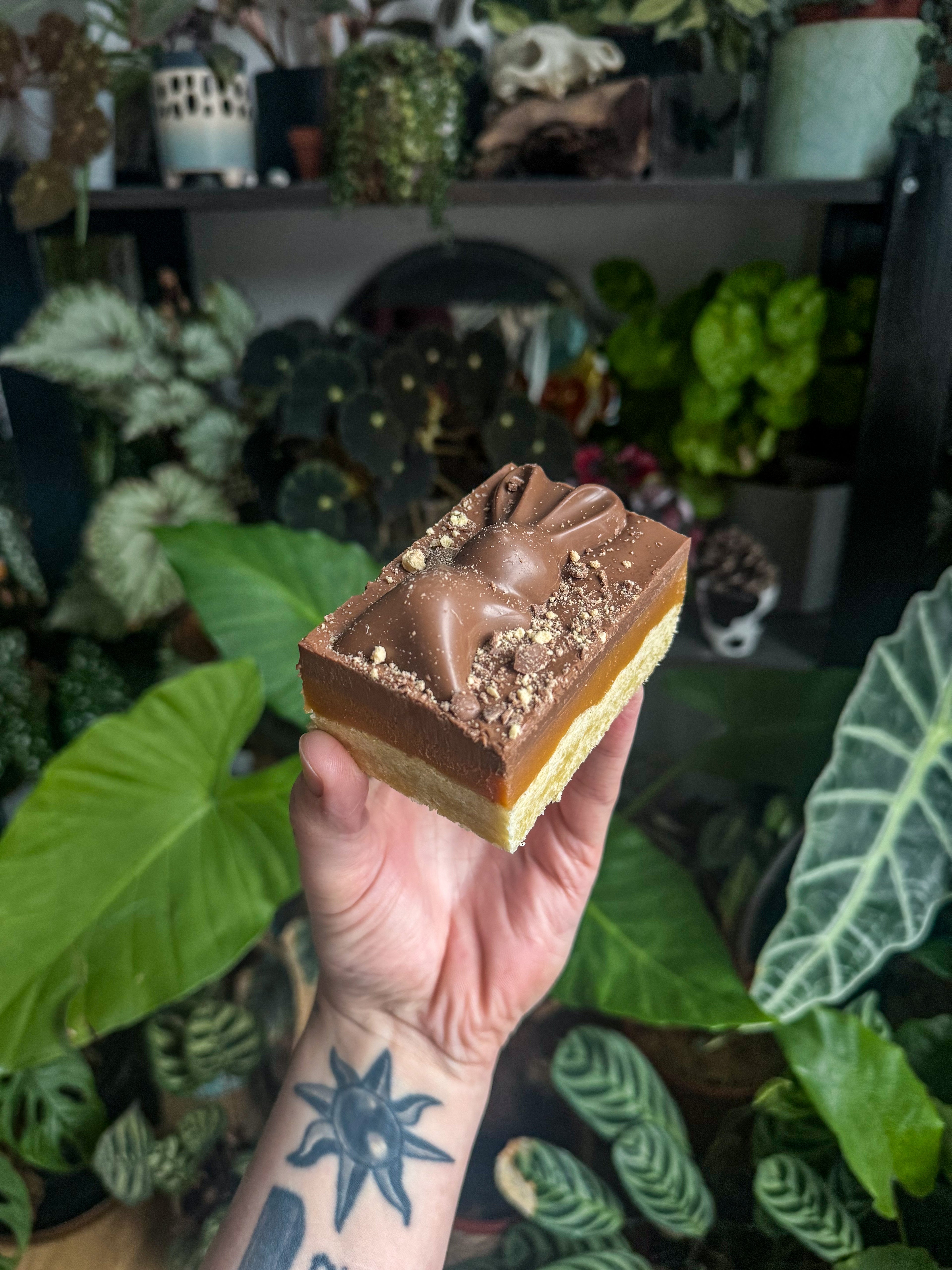 Malteser millionaire’s shortbread