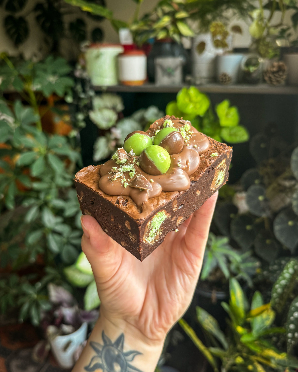 Mint aero brownie