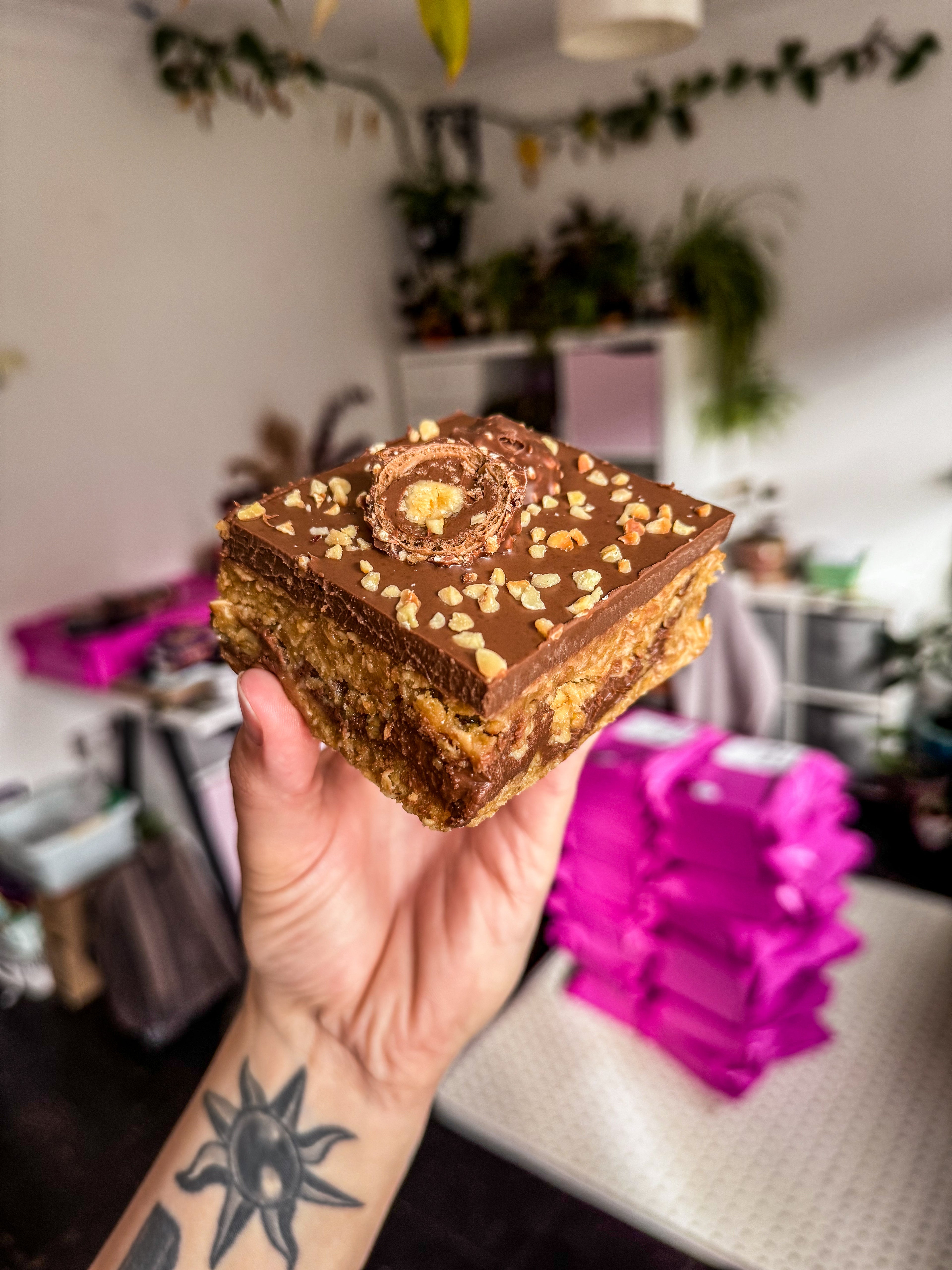 Ferrero rocher flapjack